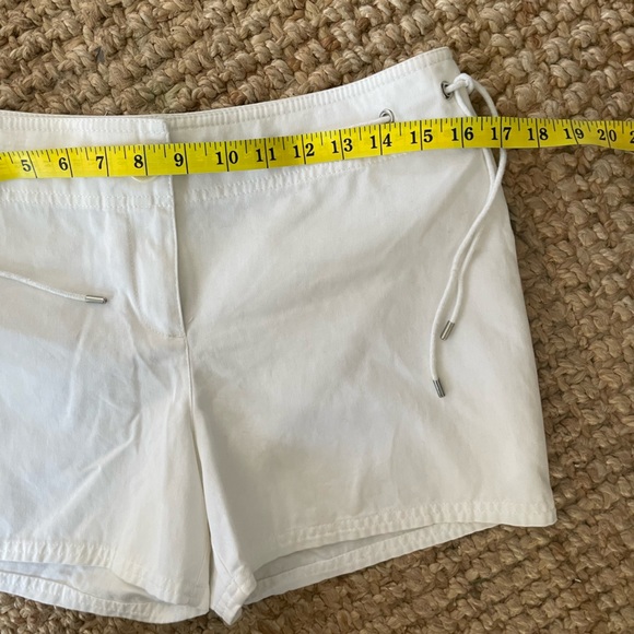 LOFT 8 White Cotton Nautical Shorts - Picture 5 of 7